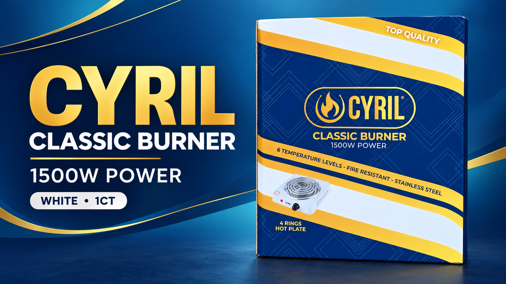 Cyril Classic Burner 1500W Power White 1CT product image