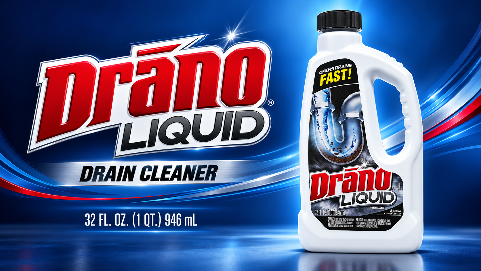 Drano Liquid Drain Cleaner 32OZ 1CT (C12) product image