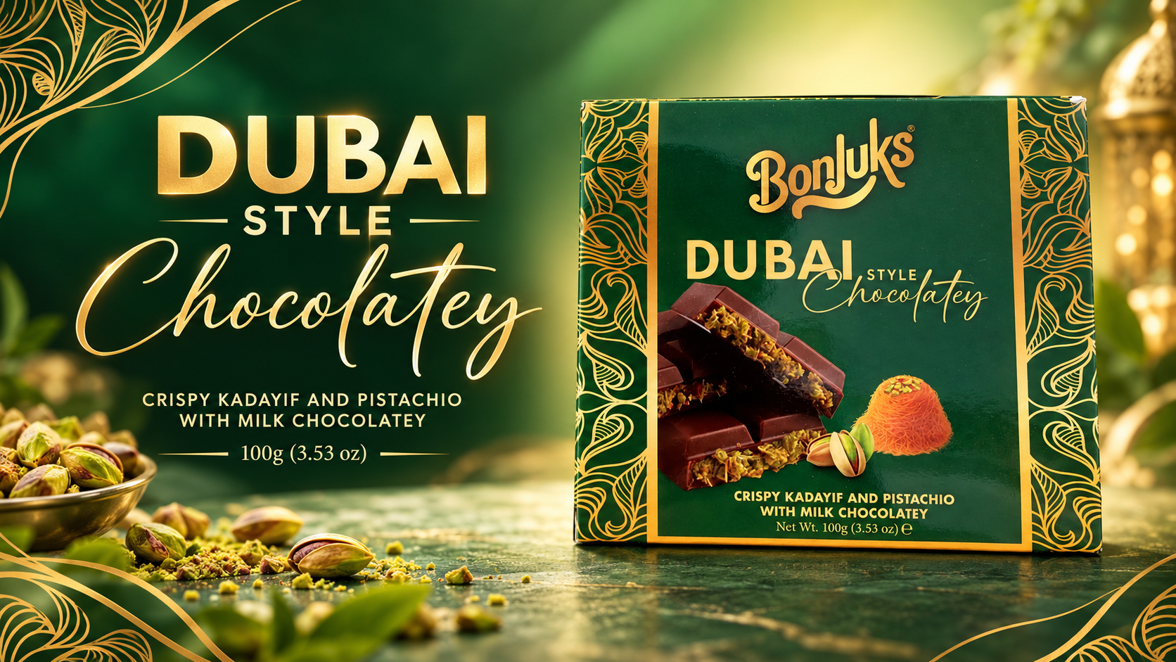 Dubai Chocolate Bonjuks 100G 12Ct (C6) product image