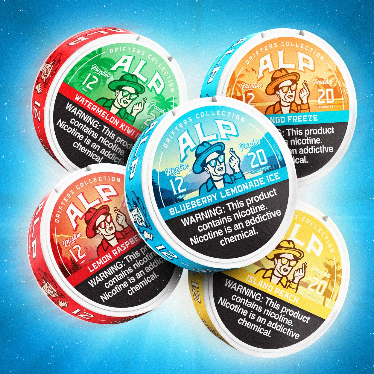 ALP Drifters Collection Nicotine Pouches 12MG 5CT (C18) product image