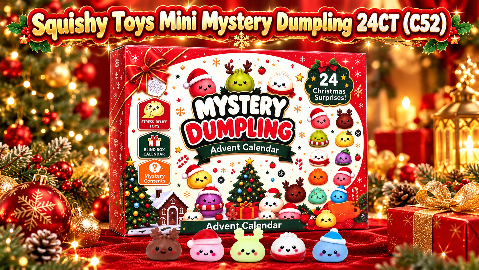 Squishy Toys Mini Mystery Dumpling 24CT (C52) product image