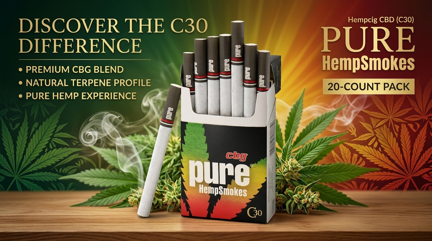 Hempcig Cbd Pure Hempsmoke Cig 20CT (C30) product image