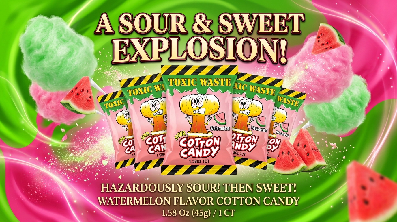 Toxic Waste Cotton Candy Watermelon 1.58Oz 1CT product image
