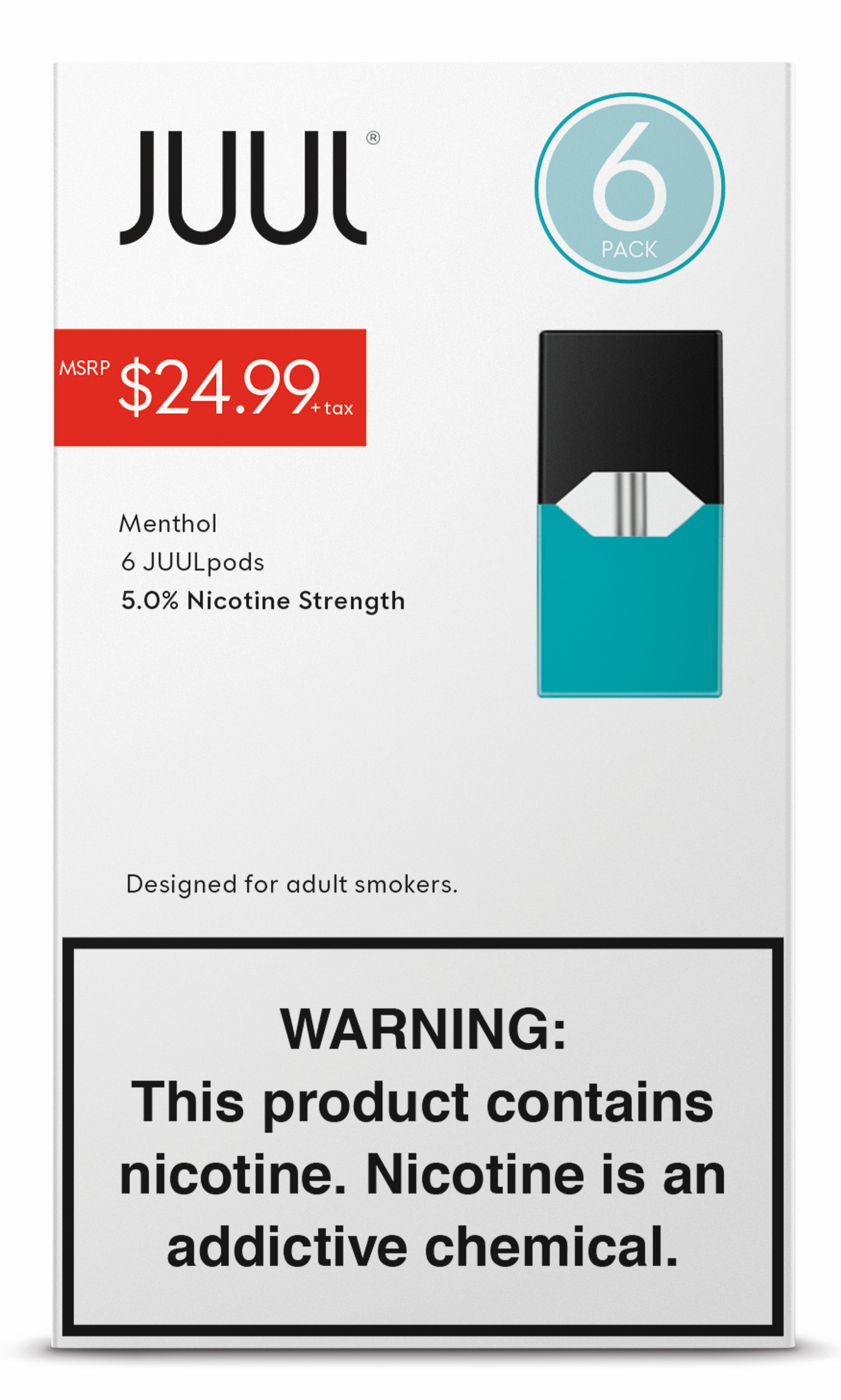 * ML Juul 6 Pod 5% Menthol 4CT $24.99 Pre Priced product image
