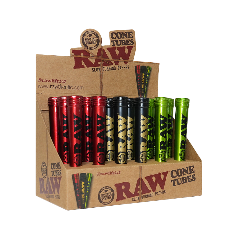 Raw Aluminum Cone Tube Assorted Color 18CT (C24) product image