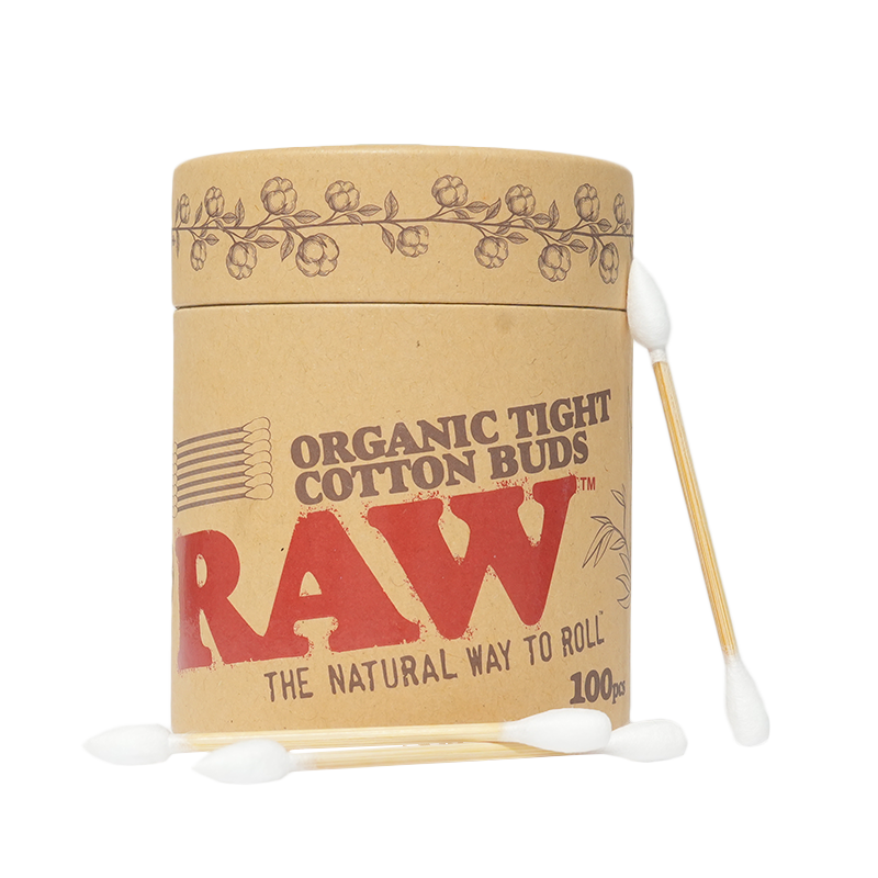 Raw Organic Tight Cotton Buds 100/Pk 1CT (C64) product image