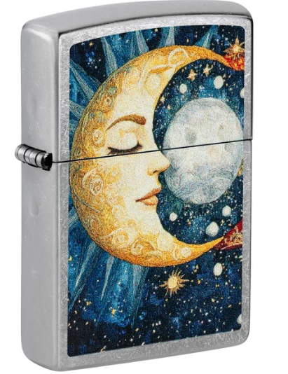 Lgt Zippo 47462 Moon Face Design $21.95 1CT product image