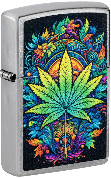 Lgt Zippo 46575 Psychedelic Cannabis Design $26.95 1CT  product image