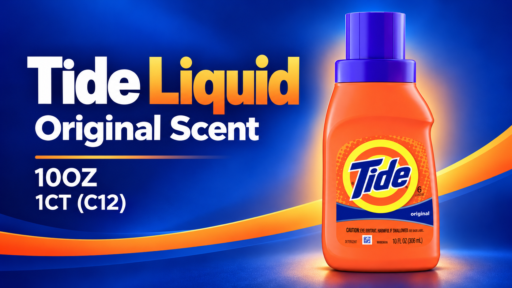 Tide Liquid 10OZ Original Scent 1CT (C12) product image