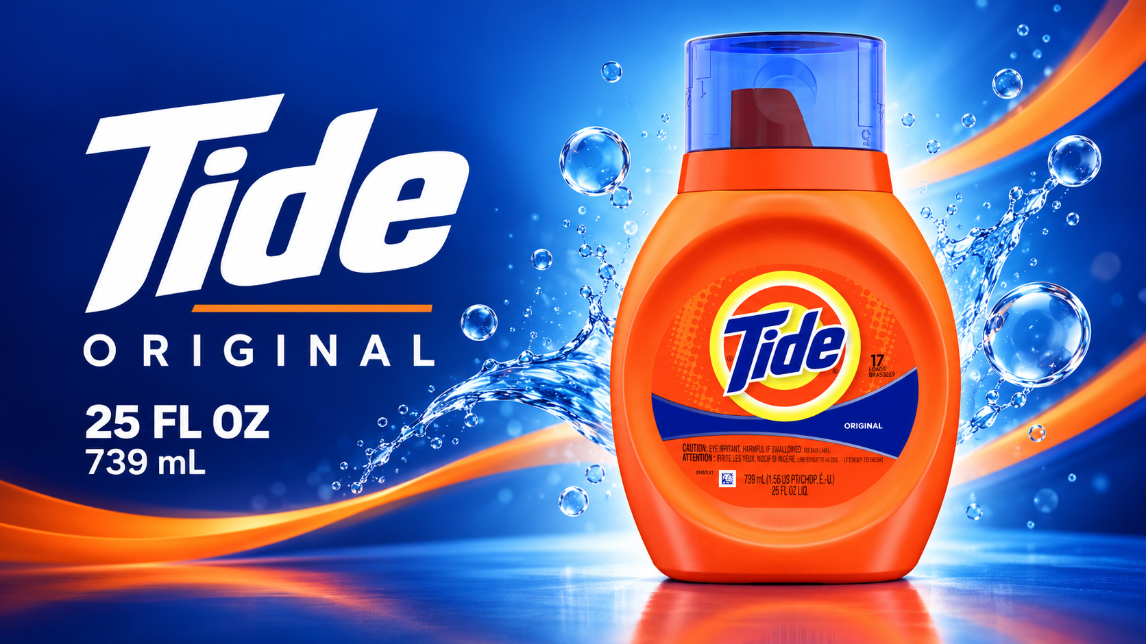 Tide Liquid 2X 25OZ Original 17 Loads (C6) product image