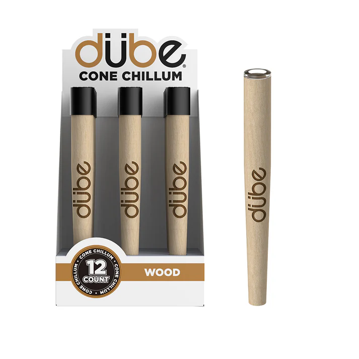 Dube Wood V2 Cone Chillum With Cap 12CT (C12) product image