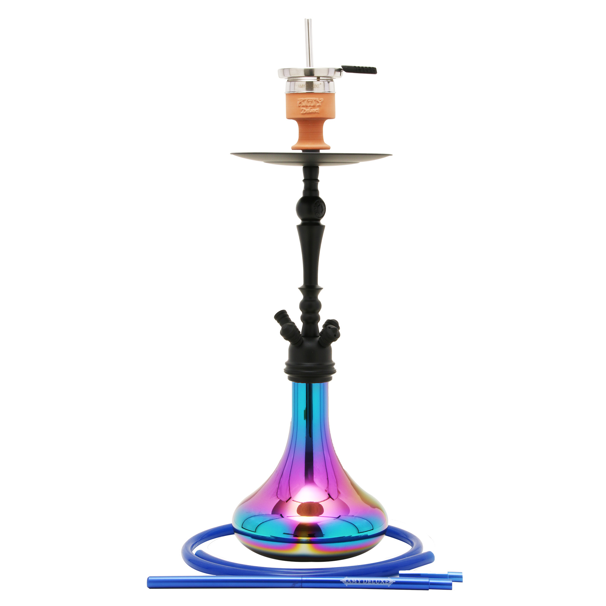 Amy Deluxe Hookah Middle Globe Rainbow Set 1CT (C6) product image
