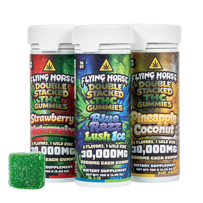 Flying Horse Double Stacked 2In1 Thc Gummies 30000MG 15CT (C50) product image