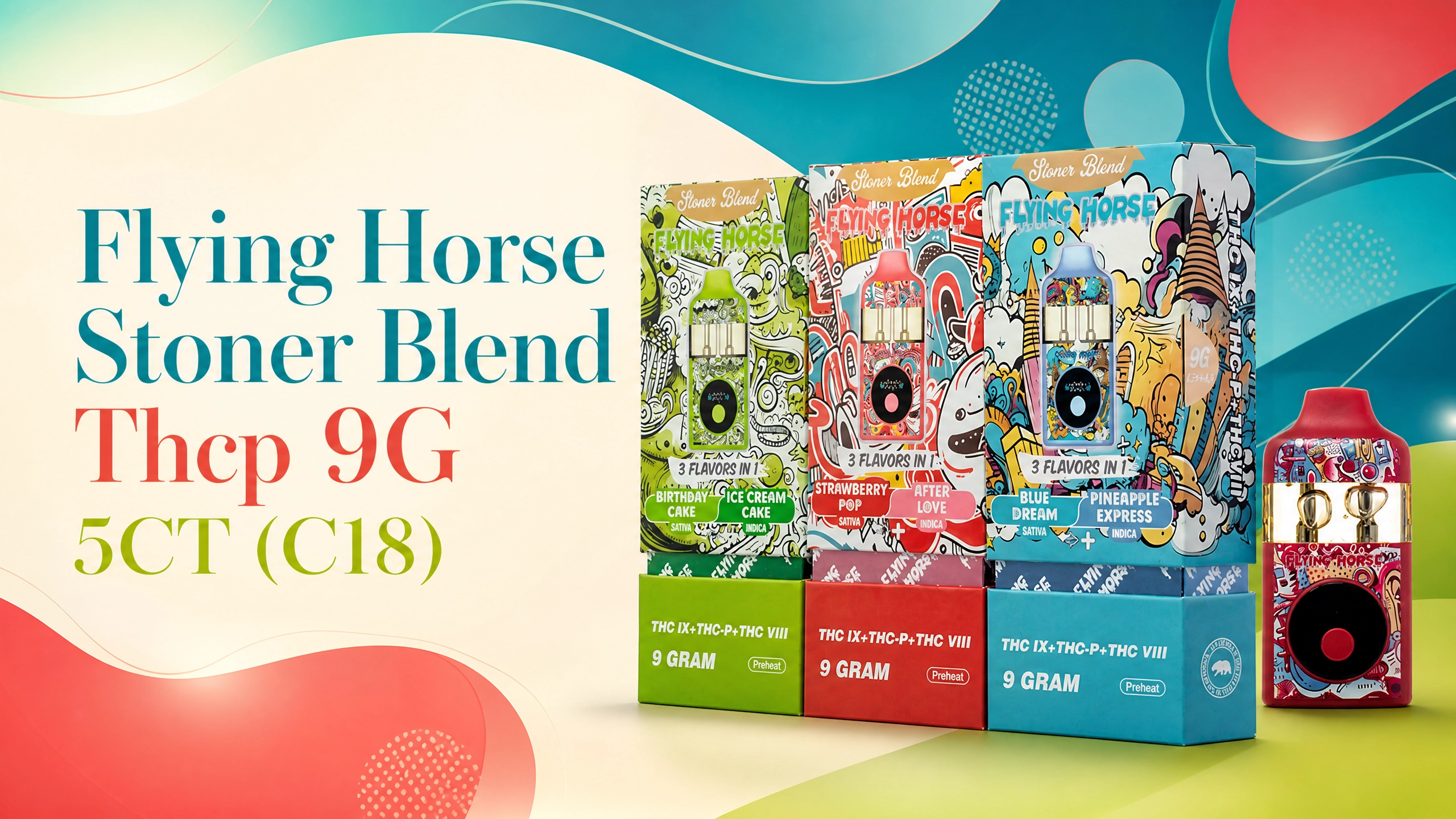 Flying Horse Stoner Blend Thcp 9G 5CT (C18) product image