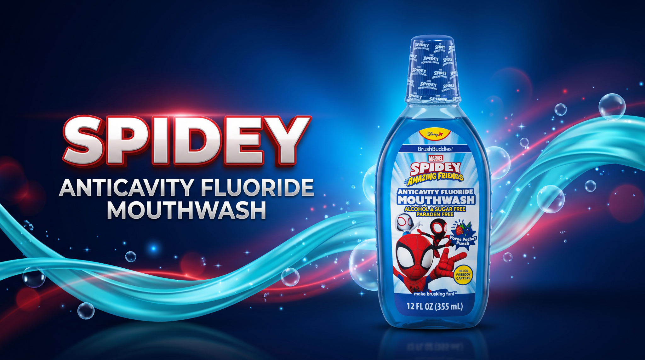 Brushbuddies Spidey Amazing Friends Peter Parker 12OZ 1CT (C12) product image