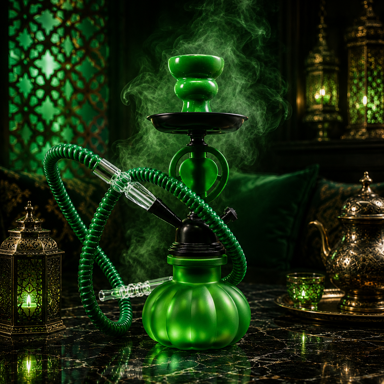 NOUR MAXX 1 HOSE SMALL PREMIUM HOOKAH SET (SM-13)