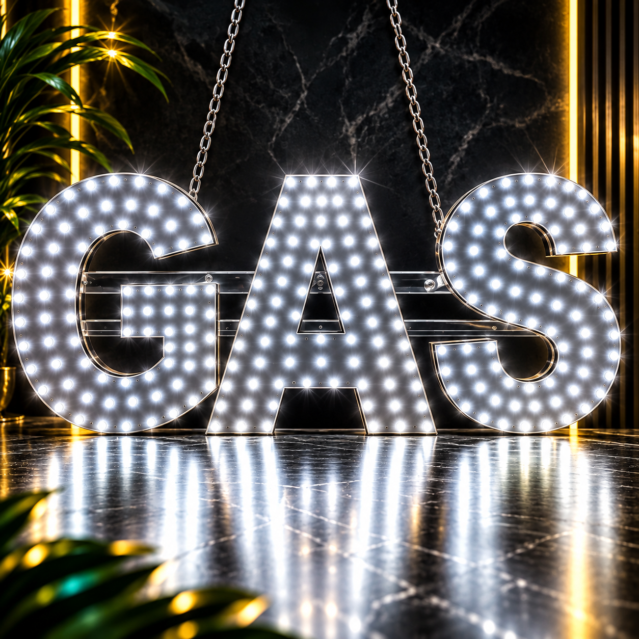 LED SIGN - GAS (10X24")