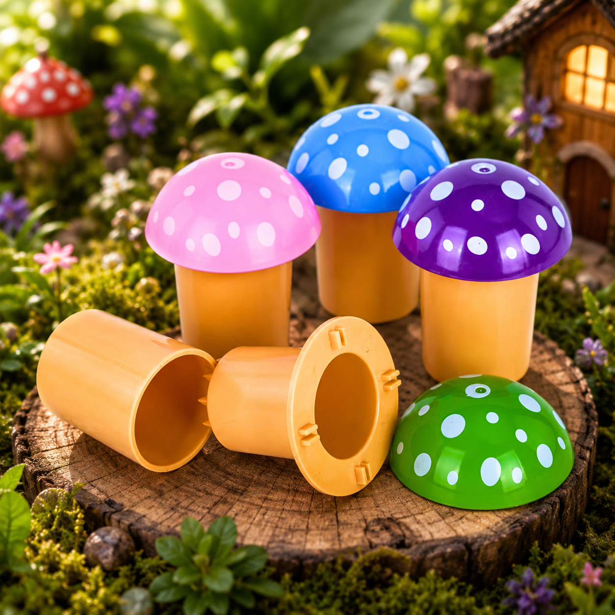 CRUSHERS MUSHROOM GRINDER 78MM ASSORTED COLORS DISPLAY OF 12 (GR333)